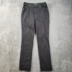 Women's Lee Instantly Slims Relaxed Fit Straight Leg Jeans Size 10 Long Stretchy